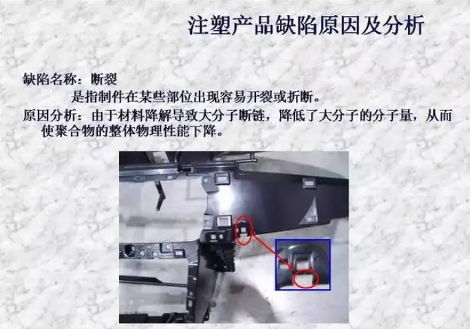 常見注塑產品缺（quē）陷